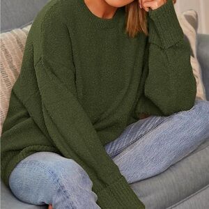 Cozy Olive Green Sweater